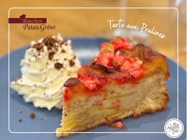 La tarte aux pralines : le dessert emblématique de Lyon qui fait fondre les gourmands